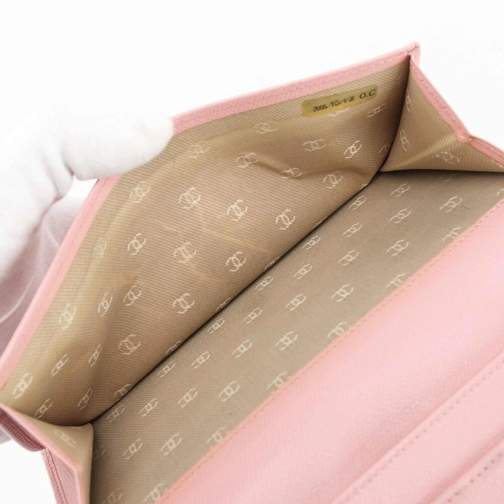 ❤️Chanel Classic Flap Long Wallet in Pink Caviar Leather❤️ - Picture 10 of 16